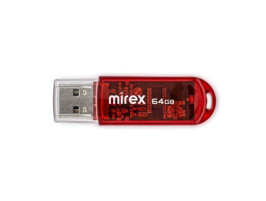 USB Флеш Mirex Elf 64GB, USB 2.0, Красный (Быт)
